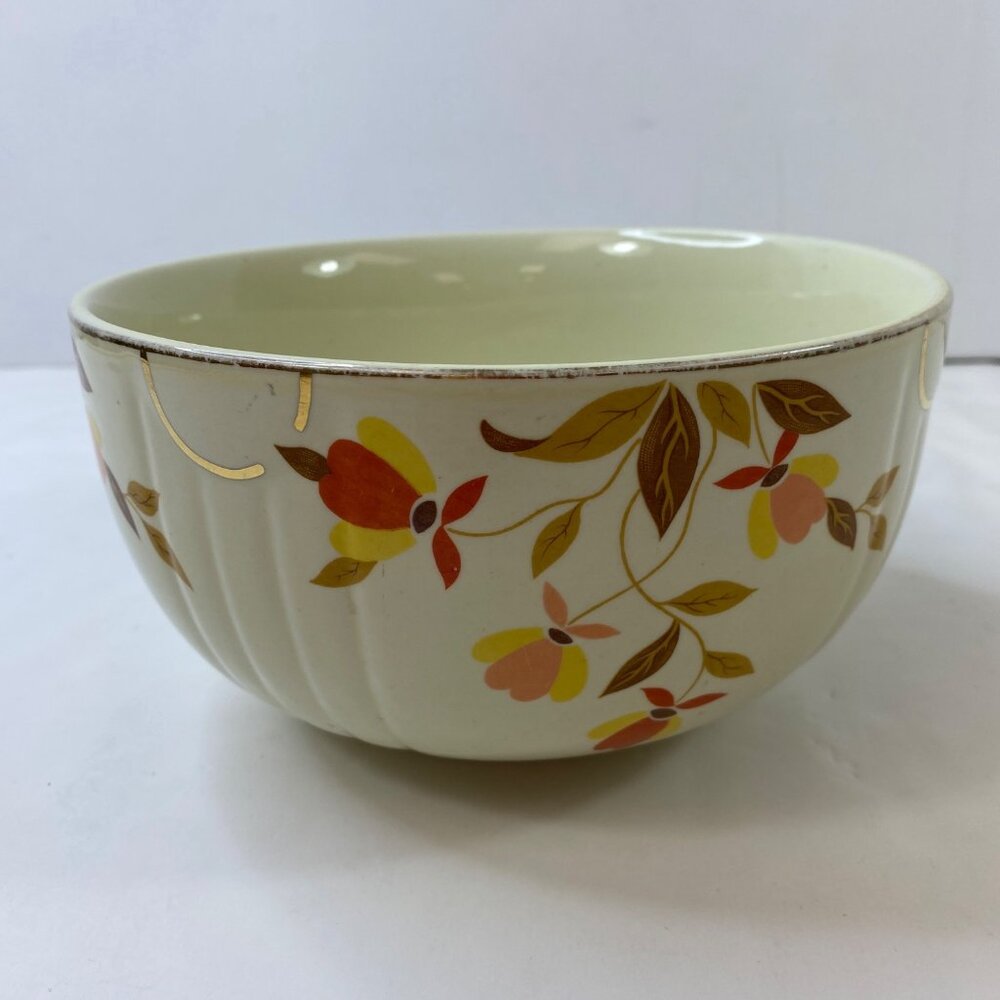 Halls Superior Jewel Tea Autumn Leaf Mixing Serving Bowl Vintage